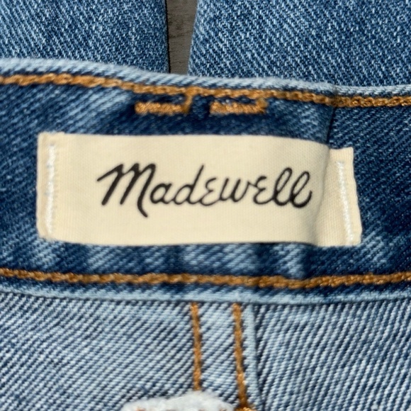 MADEWELL NWOT Balloon Jeans in Greene Wash Blue Workwear Edition-Size 27W - Picture 10 of 14